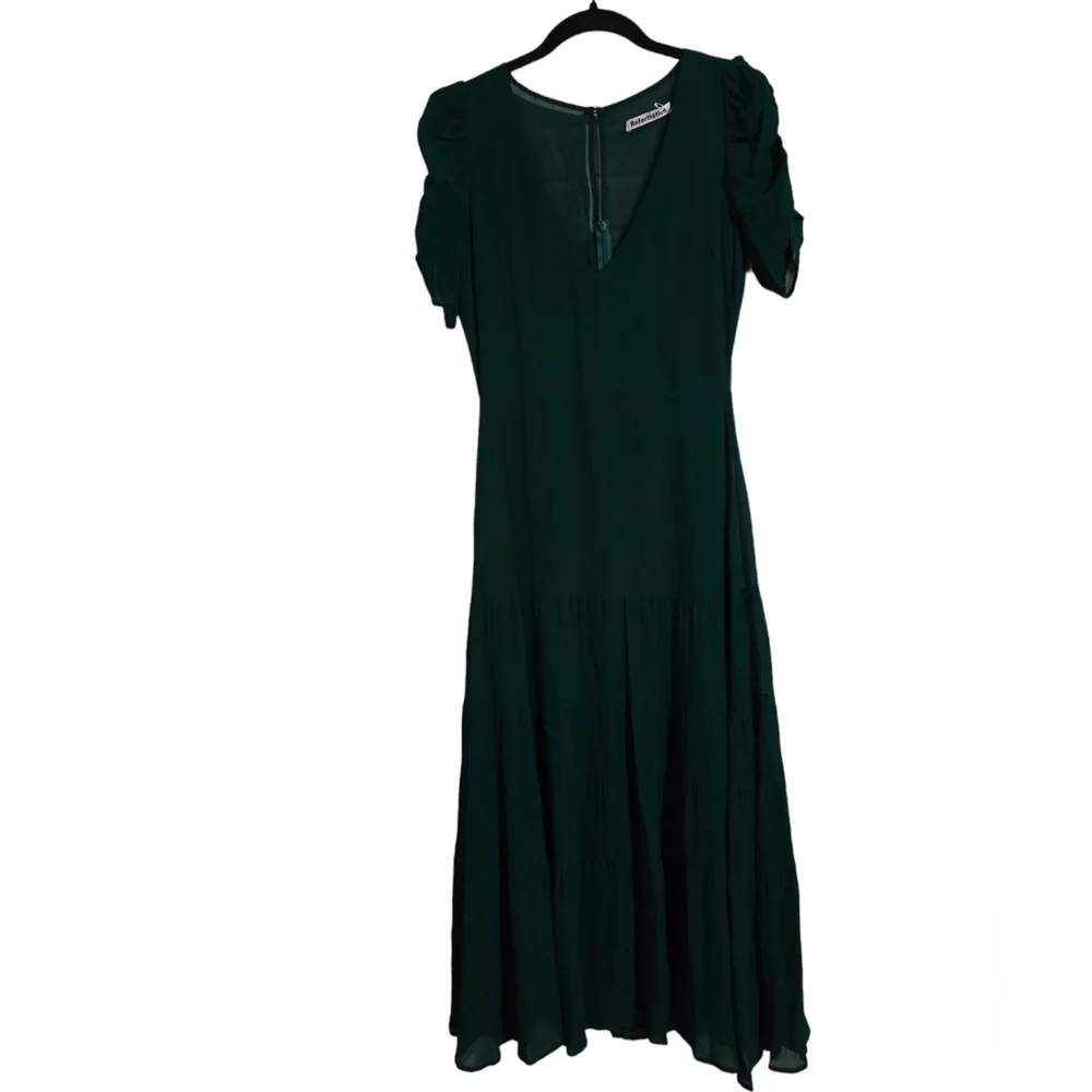 Reformation Cosa Midi Dress‎ Emerald green size 4